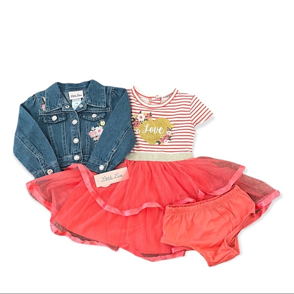 NWT Little Lass Three-piece Outfit, 18m